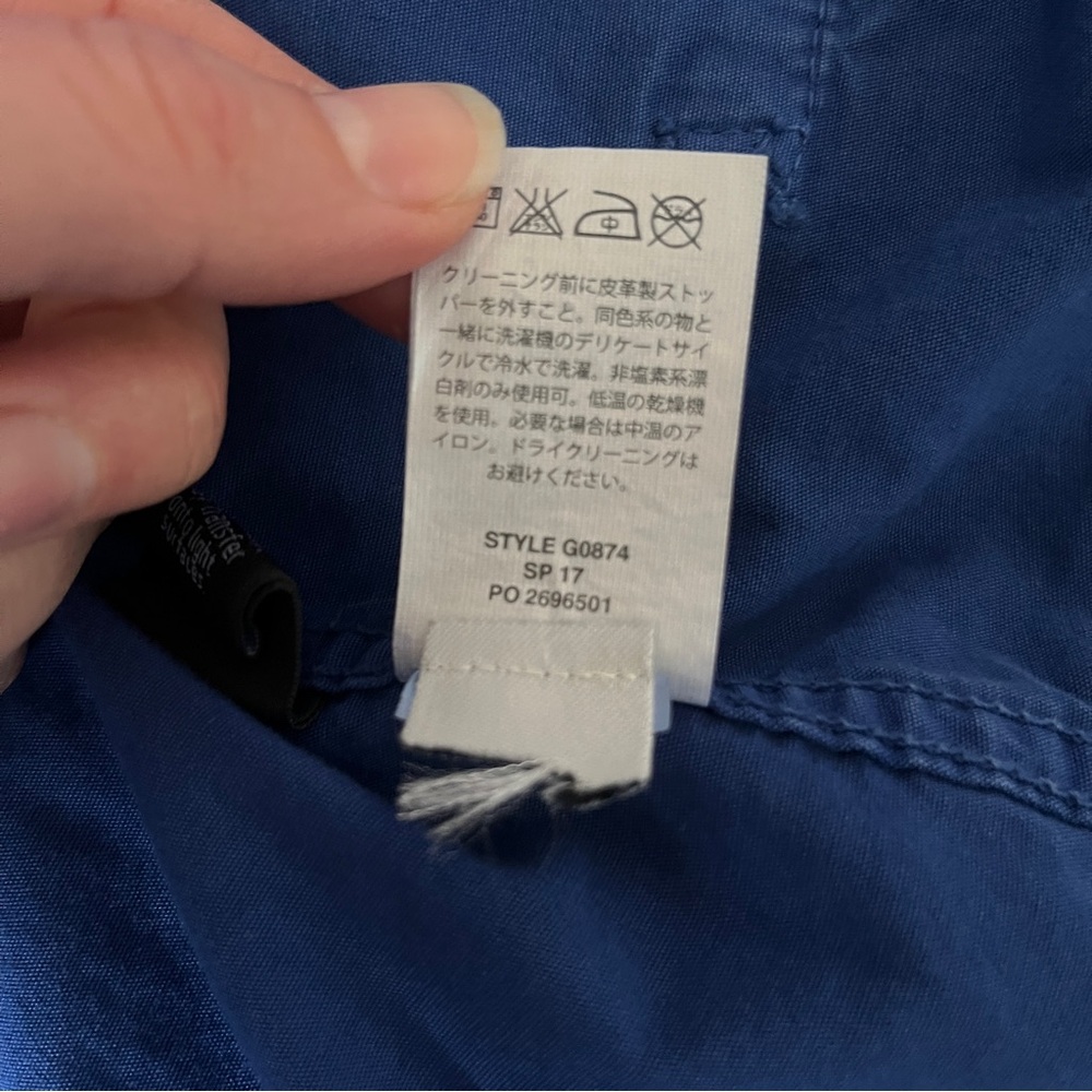 J Crew Women’s Blue Lagoon Fatigue Hooded Boyfriend Utility Jacket Cinch Waist - Picture 13 of 16